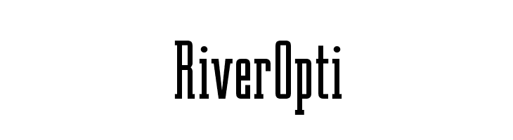 RiverOpti  font caratteri gratis