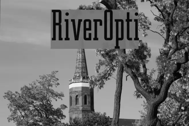 RiverOpti Font examples