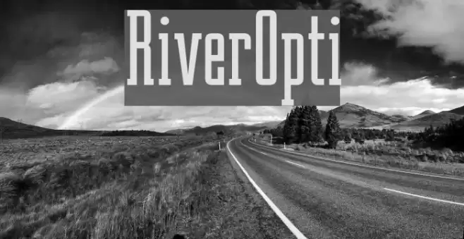 RiverOpti Font examples