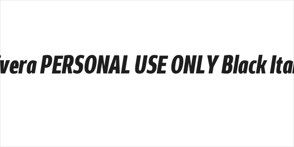 Rivera PERSONAL USE ONLY Black Italic Logo