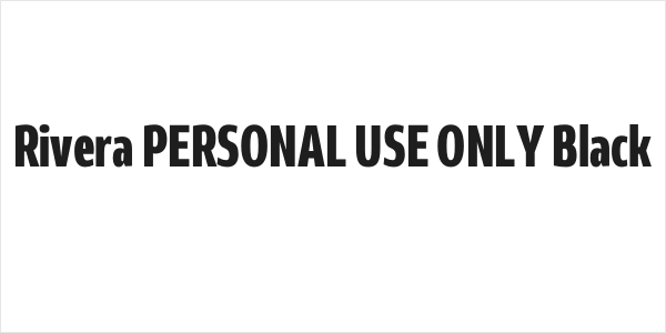 Rivera PERSONAL USE ONLY Black Logo