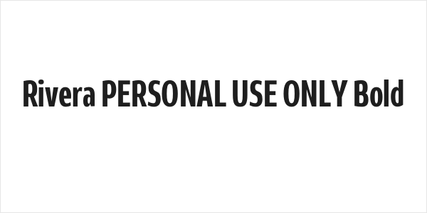 Rivera PERSONAL USE ONLY Bold Logo