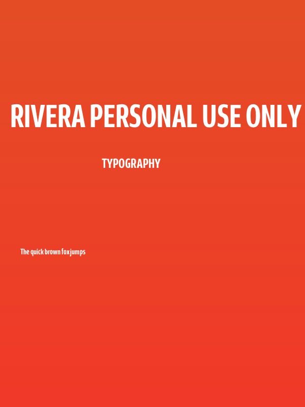 Rivera PERSONAL USE ONLY Bold Poster