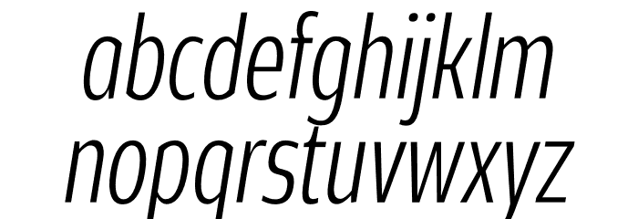 Rivera PERSONAL USE ONLY Light Italic Font LOWERCASE