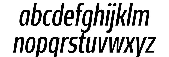Rivera PERSONAL USE ONLY Regular Italic Font LOWERCASE