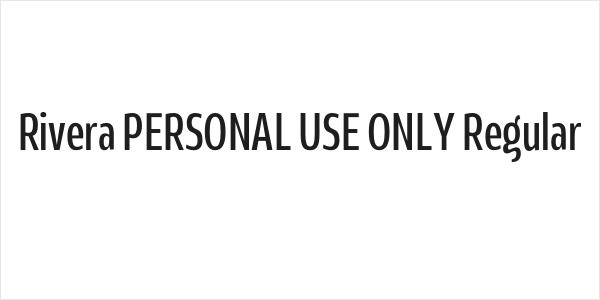 Rivera PERSONAL USE ONLY Regular Logo