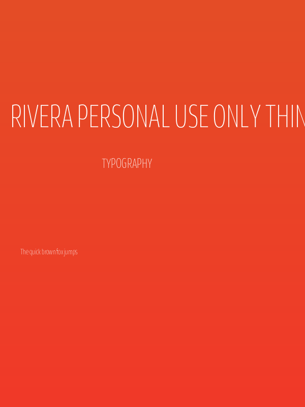 Rivera PERSONAL USE ONLY Thin Poster