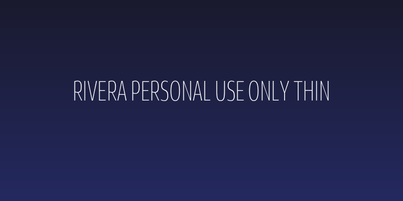 Rivera PERSONAL USE ONLY Thin Social Header