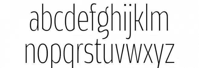 Rivera PERSONAL USE ONLY Thin Font LOWERCASE