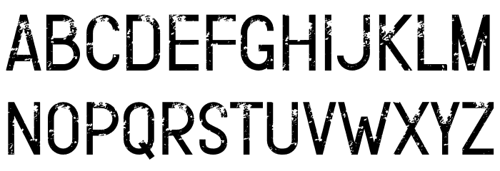 Riverna Side Grunge Font LOWERCASE