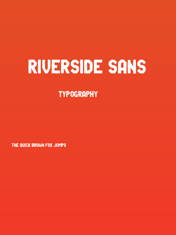 Riverside Sans Poster