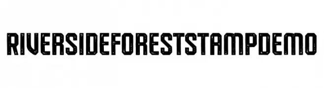 RiversideForestStampDemo Font
