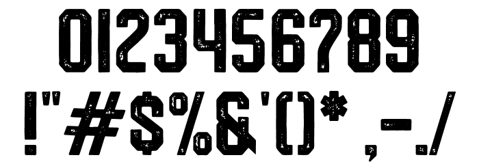 RiversideForestStampDemo Font OTHER CHARS