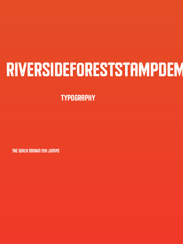 RiversideForestStampDemo Poster