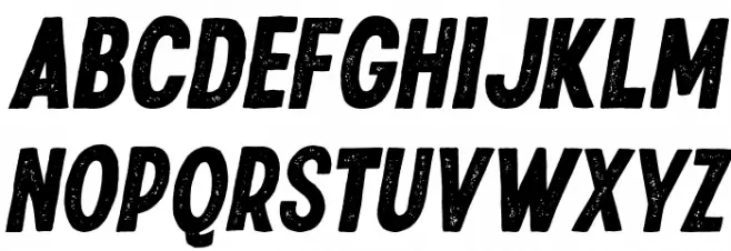 RiversideTexture-Italic फ़ॉन्ट अपरकेस