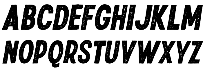 RiversideTexture-Italic Font LOWERCASE