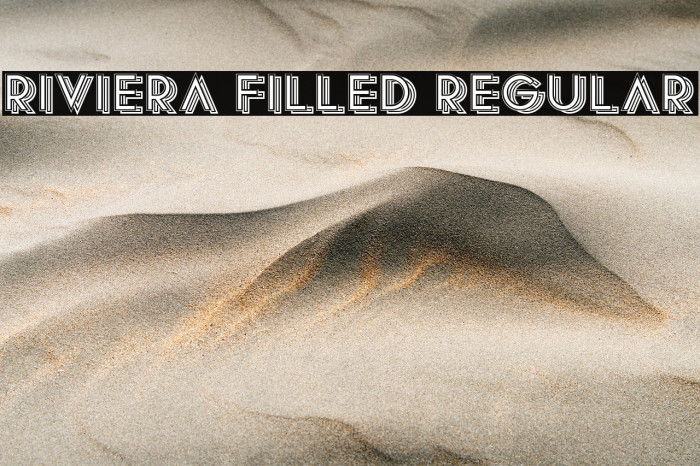 Riviera Filled Regular Example 2