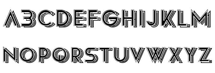 Riviera Filled Regular Font LOWERCASE