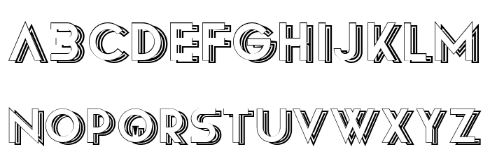 Riviera Hollow Regular Font OTHER CHARS