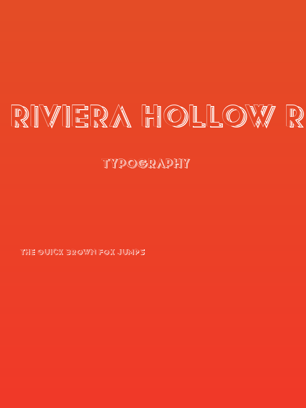 Riviera Hollow Regular Poster