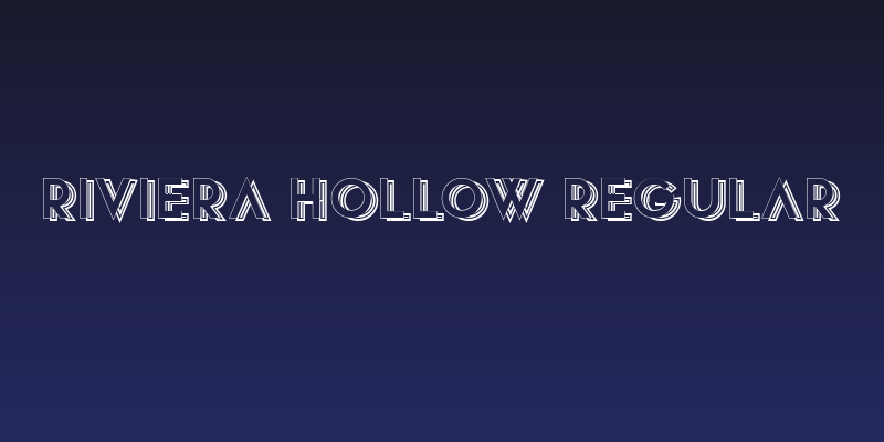 Riviera Hollow Regular Social Header