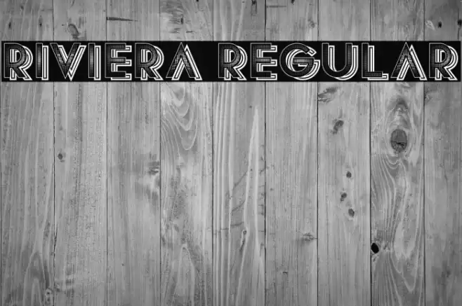 Riviera Regular Font examples
