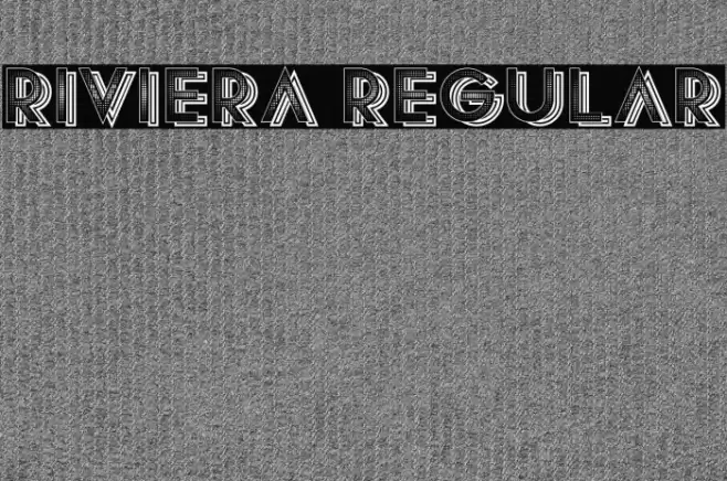 Riviera Regular Font examples