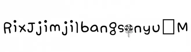 RixJjimjilbangsonyu M  font caratteri gratis