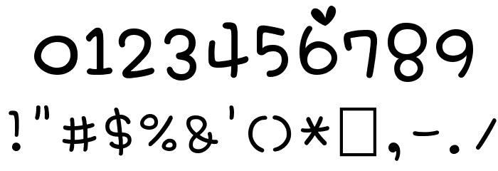 RixJjimjilbangsonyu M Font OTHER CHARS