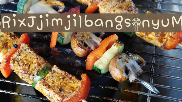 RixJjimjilbangsonyu M Font examples