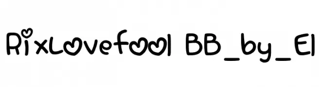 RixLovefool BB_by_El  baixar fontes gratis