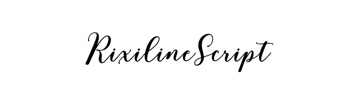 RixilineScript  font caratteri gratis