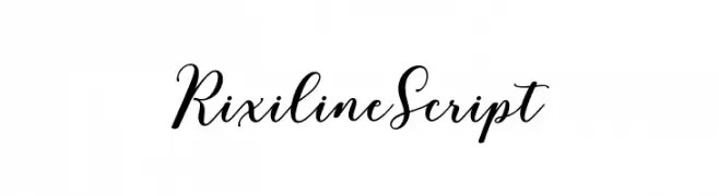 RixilineScript  Frei Schriftart Herunterladen