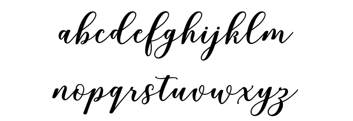 RixilineScript Font LOWERCASE