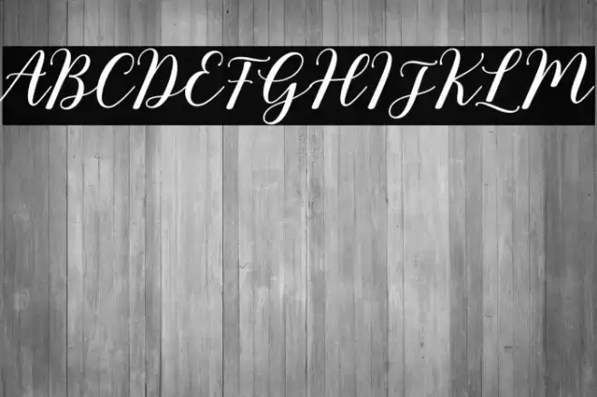 RixilineScript Font examples