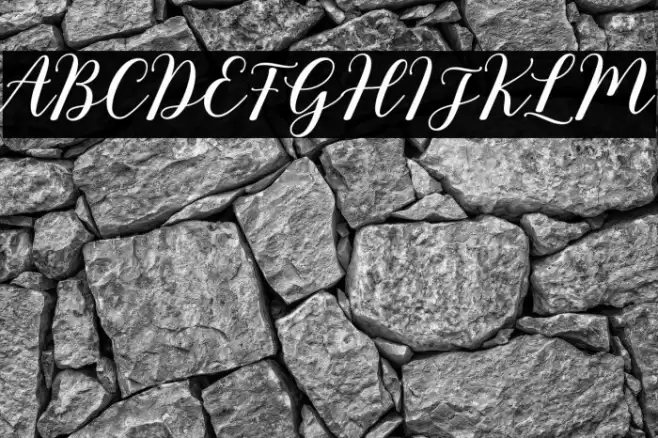 RixilineScript Font examples