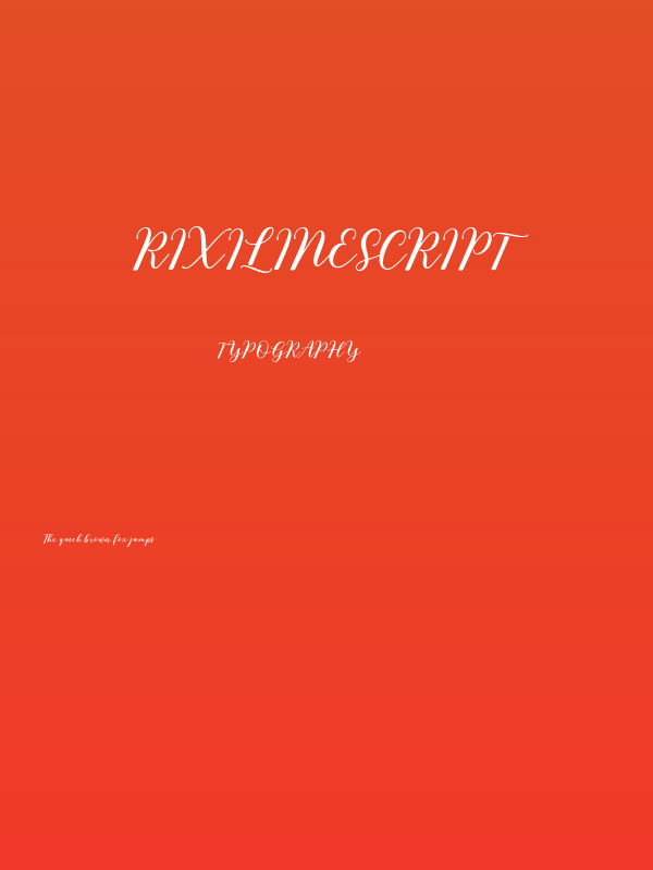 RixilineScript Poster