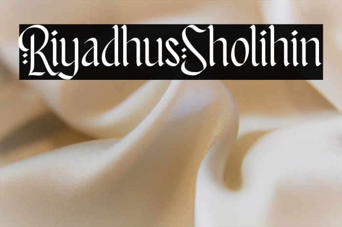 Riyadhus Sholihin Example 1