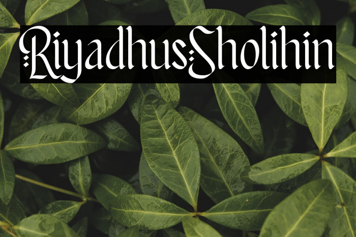 Riyadhus Sholihin Example 3