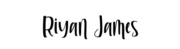 Riyan James  Free Fonts Download