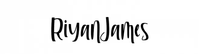 Riyan James  Frei Schriftart Herunterladen