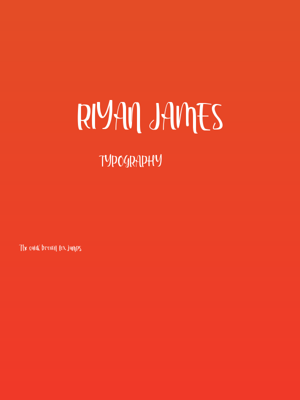 Riyan James Poster