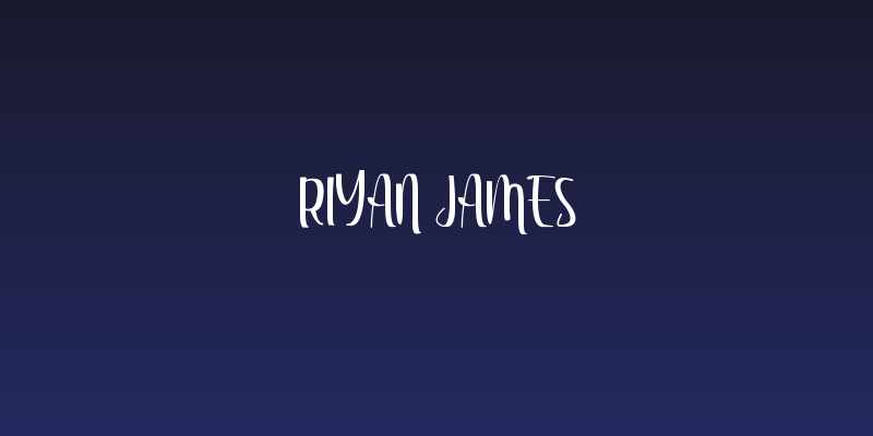 Riyan James Social Header