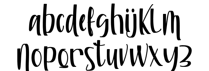 Riyan James Font LOWERCASE