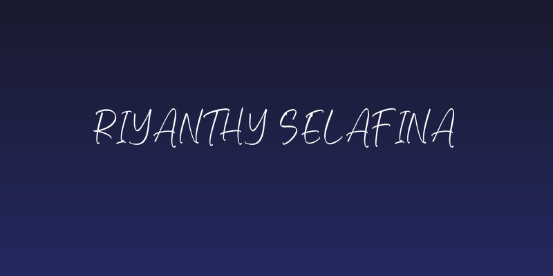 Riyanthy Selafina Social Header