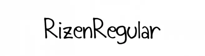 Rizen Regular  لخطوط تنزيل