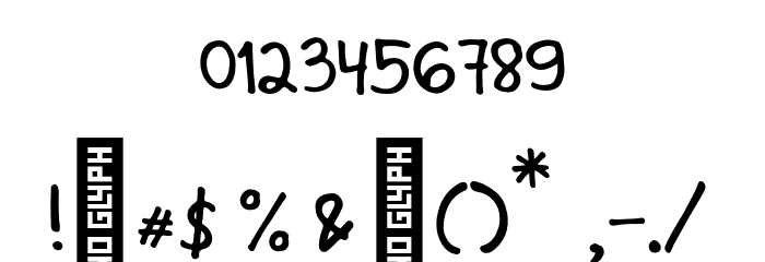 Rizen Regular Font OTHER CHARS
