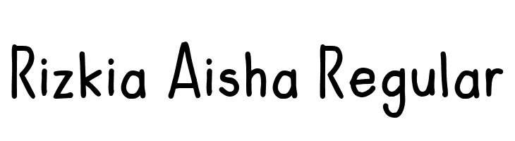 Rizkia Aisha Regular  Frei Schriftart Herunterladen