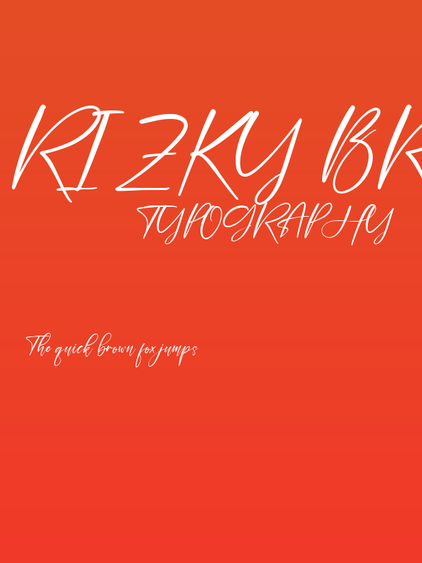 Rizky Broline Regular Poster