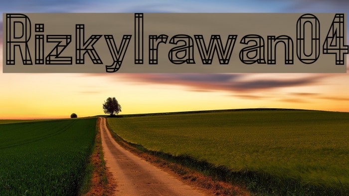 RizkyIrawan04 Font examples